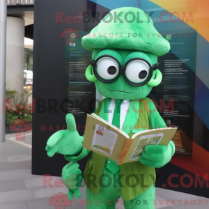 Mascot character of a Green...