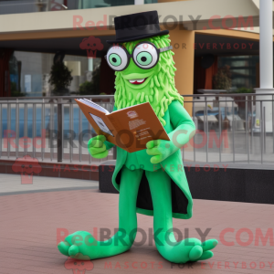 Mascot character of a Green...