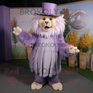 Lavendel Tamer Lion maskot...