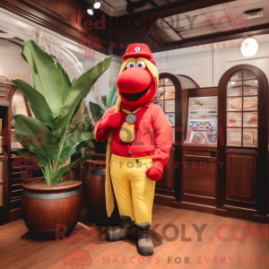 Mascot character of a Red...