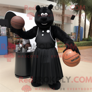 Mascot character of a Black...