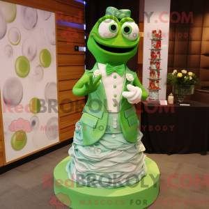 Mascot character of a Green...