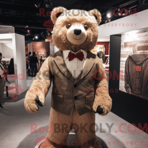 Personaje mascota de un oso...