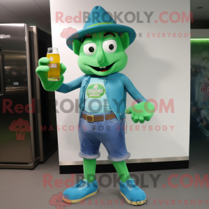 Mascot character of a Cyan...