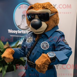 Mascottefiguur van een Rust...
