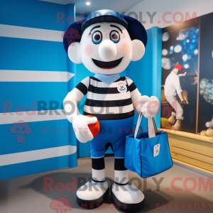 Mascot character of a Blue...