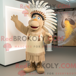 Mascottefiguur van een...