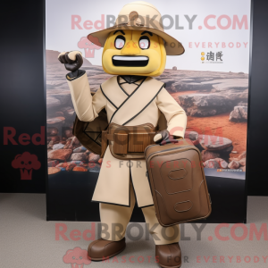 Postava maskota Tan Samurai...