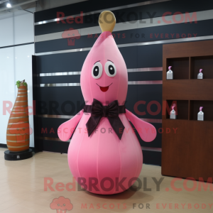 Mascot character of a Pink...