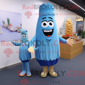 Mascot character of a Blue...