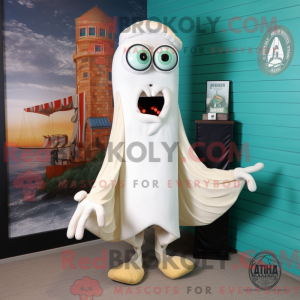Mascot character of a White...