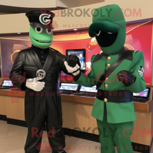 Mascot character of a Green...