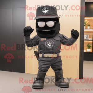 Mascot character of a Black...