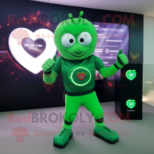 Green Heart maskot drakt...