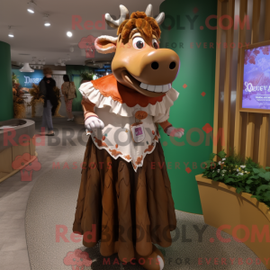 Mascot character of a Brown...