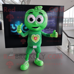 Green Heart maskot drakt...