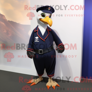Maskotkarakter af en Navy...