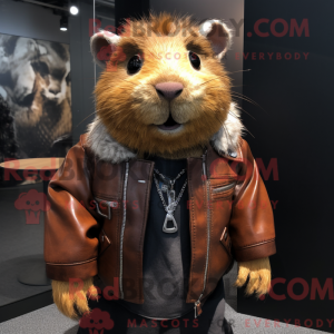 Maskot postava rezavého...