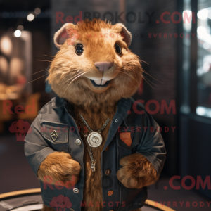 Maskot postava rezavého...