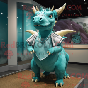 Mascot character of a Teal...