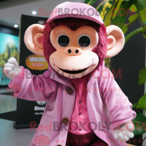 Mascot character of a Pink...
