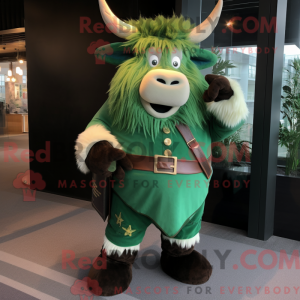 Personaje mascota de un yak...