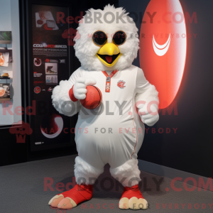 Mascot character of a White...