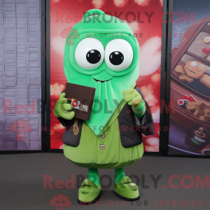 Mascot character of a Green...