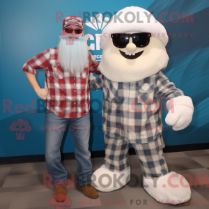 Mascot character of a White...