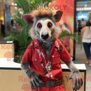 Postava maskota Red Aye-Aye...
