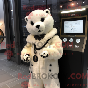 Maskot karakter af en creme...