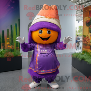 Maskot postava Purple Pad...