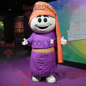 Maskot postava Purple Pad...