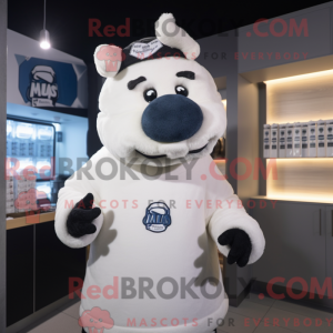 Maskot karakter af en hvid...