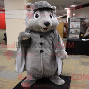 Mascot character of a Gray...