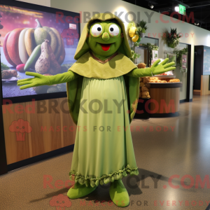 Mascot character of a Olive...