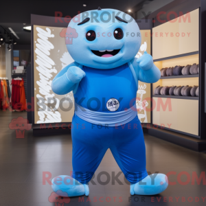Mascot character of a Blue...