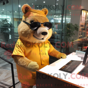Mascottekarakter van een...