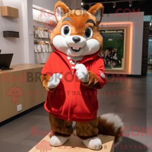 Mascot character of a Red...
