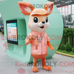 Mascot character of a Peach...