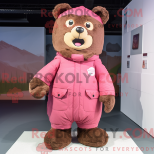Mascot character of a Brown...