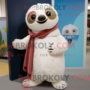 Mascot character of a White...