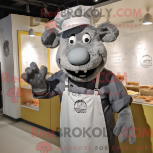 Mascot character of a Gray...