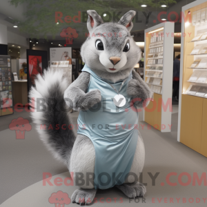Maskot-karakter af et gråt...