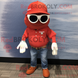 Mascot character of a Red...