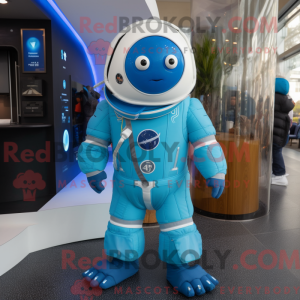 Mascot character of a Blue...