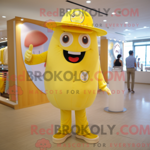 Postava maskota citronově...
