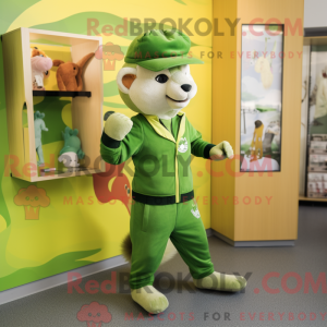Postava maskota Lime Green...