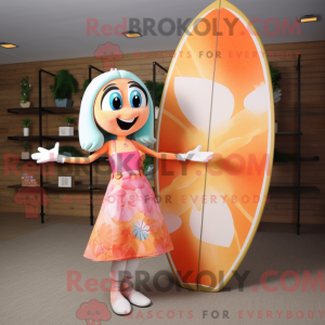 Mascot character of a Peach...