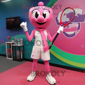 Mascot character of a Pink...